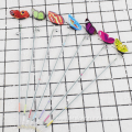 New design interactive colorful telescopic rod cat teaser